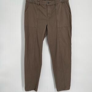 Garnet Hill Pants Women’s 6 Brown Organic Cotton Straight Dress NormCore